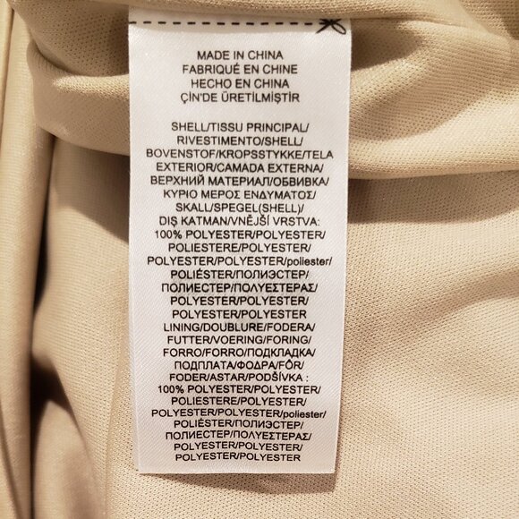 Lauren Ralph Lauren Gold Satin Mid Length Cocktail Evening Party Dress  Size 4 - Picture 11 of 12